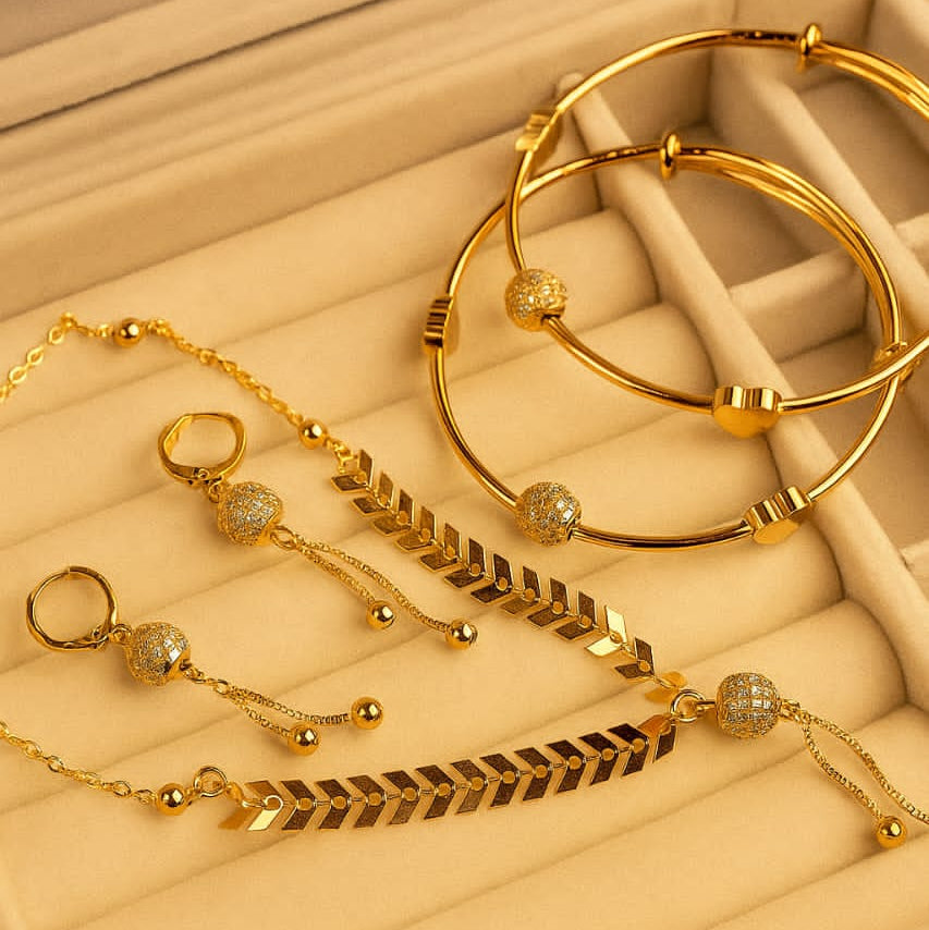 Party wear zircon ball locke