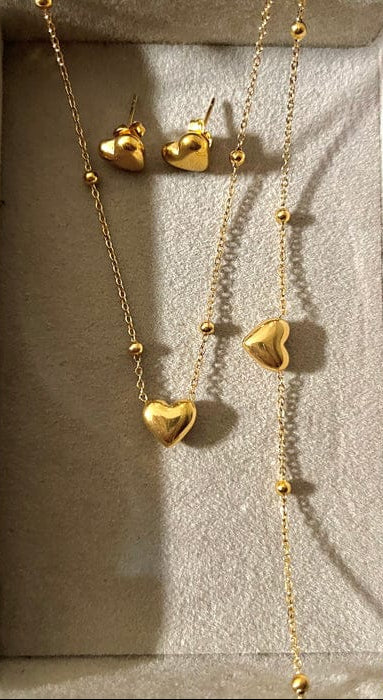 Stainless Steel heart combo set